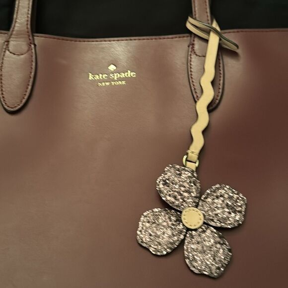 Kate Spade Purple/Maroon Medium sized tote. - Picture 3 of 13
